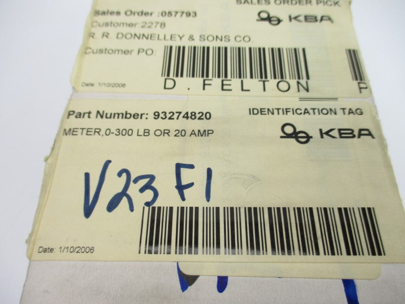 SIEMENS 93274820 0-300LB 20A NSMP