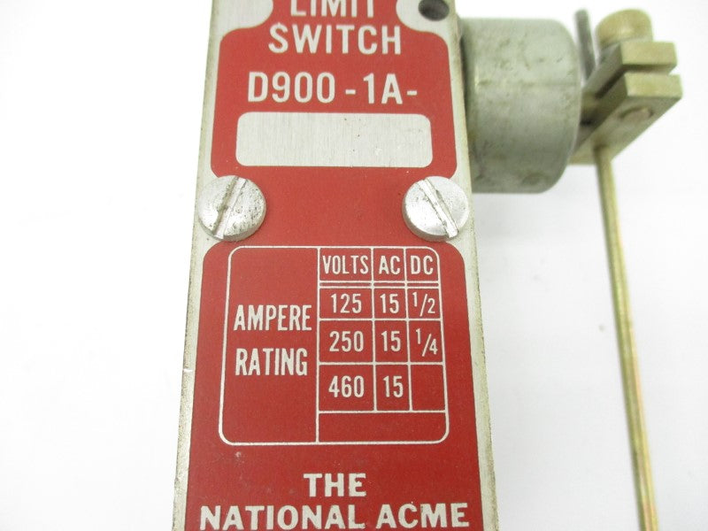 THE NATIONAL ACME D900-1A 460VAC 15A (AS PICTURED) NSNP