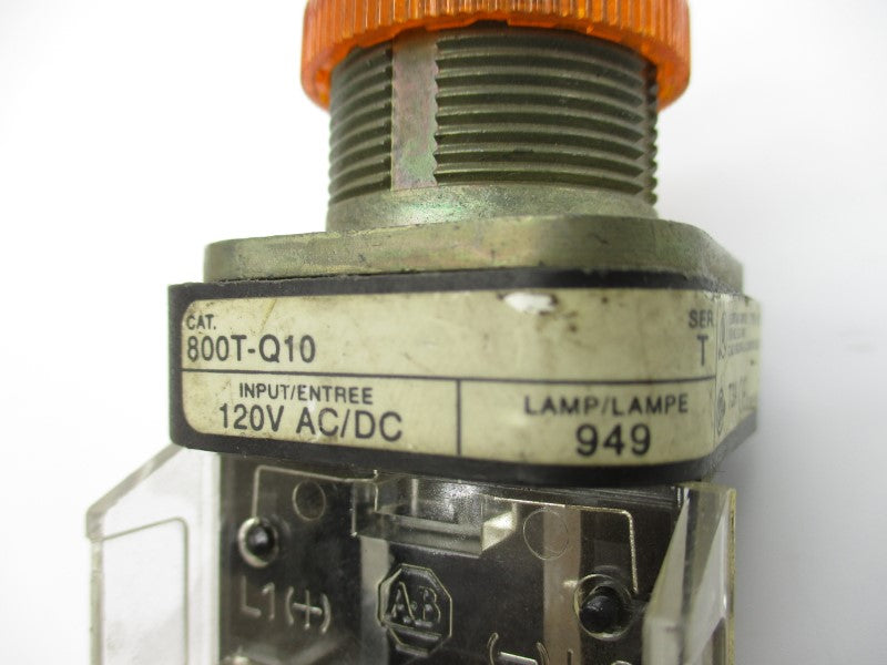 ALLEN BRADLEY 800T-Q10 SER. T 120VAC/DC NSNP