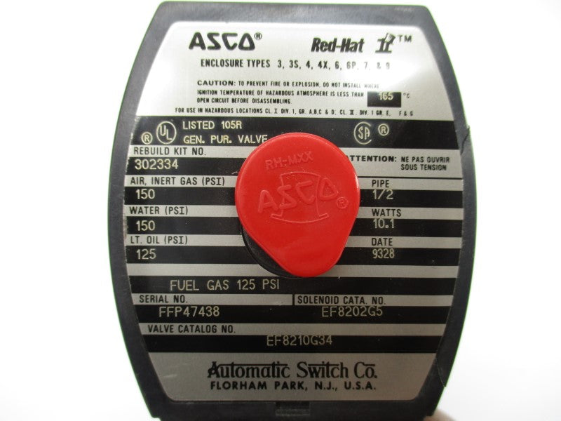 ASCO EF8202G5 110/120V 150PSI 1/2" NSNP