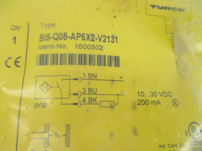 TURCK BI5-Q08-AP6X2-V2131 1600502 10-30VDC NSMP