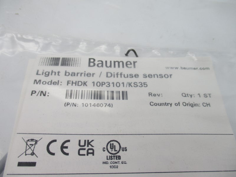 BAUMER FHDK10P3101/KS35 10146074 10-30VDC NSMP