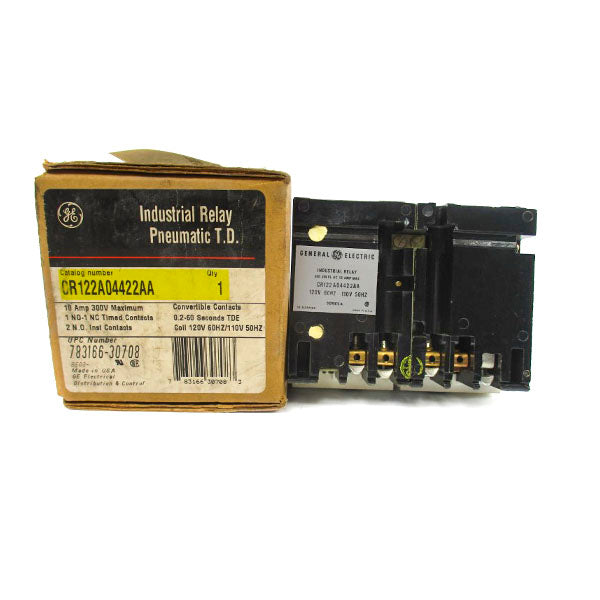 GENERAL ELECTRIC CR122A04422AA SER. A 110/120V 10A 0.2-60S NSMP
