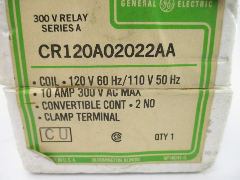 GENERAL ELECTRIC CR120A02022AA SER. A 110/120V 10A NSMP