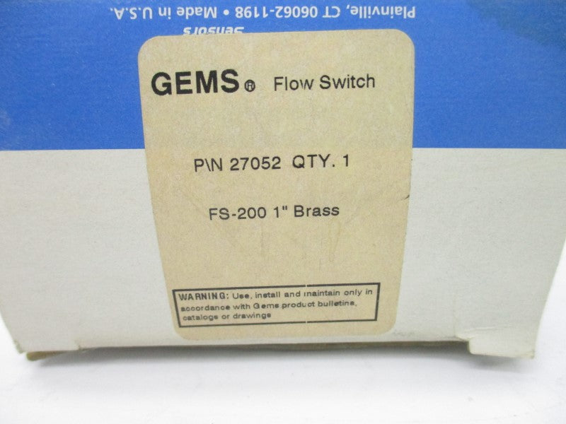 GEMS 27052 FS-200 50-240VAC 1" NSMP
