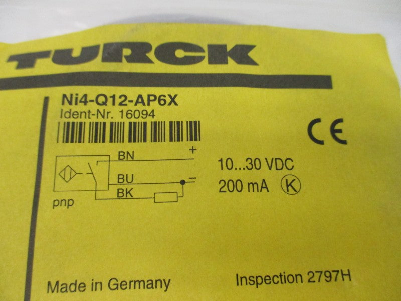 TURCK NI4-Q12-AP6X 16094 10-30VDC NSMP