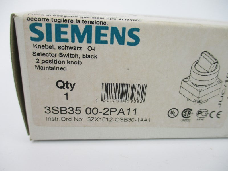 SIEMENS 3SB3500-2PA11 NSMP