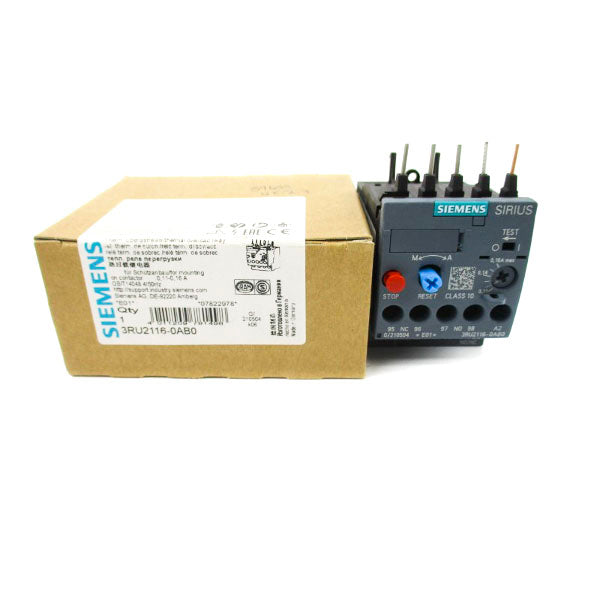 SIEMENS 3RU2116-0AB0 600VAC 0.11-0.16A NSMP