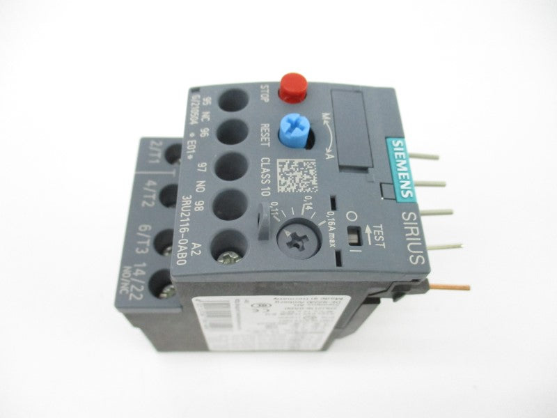 SIEMENS 3RU2116-0AB0 600VAC 0.11-0.16A NSMP