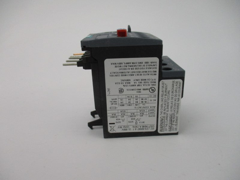 SIEMENS 3RU2116-0AB0 600VAC 0.11-0.16A NSMP