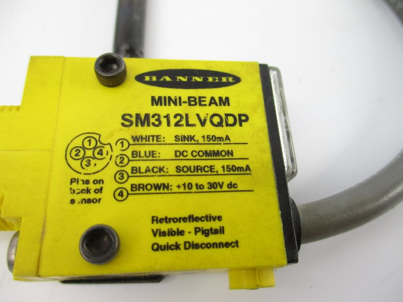 BANNER ENGINEERING SM312LVQDP 10-30VDC UNMP