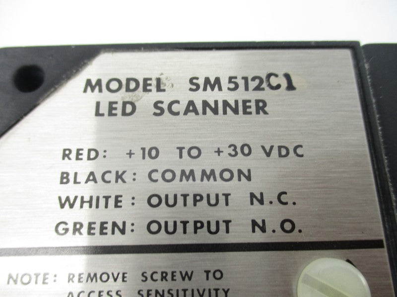 BANNER ENGINEERING SM512C1 10-30VDC UNMP