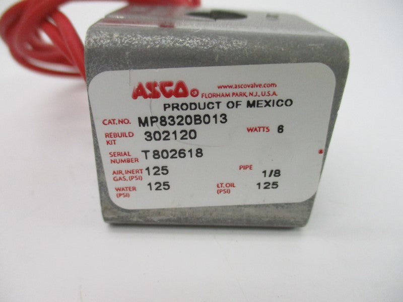ASCO MP8320B013 110/120V 125PSI NSNP