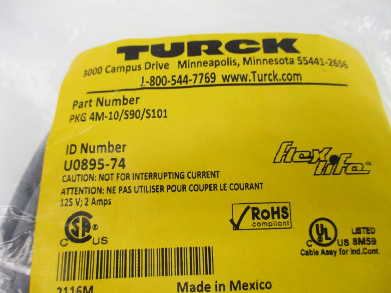 TURCK PKG4M-10/S90/S101 U0895-74 125V 2A NSMP