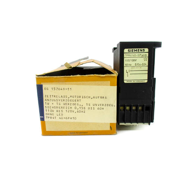 SIEMENS 7PR4140-6PH10 110/120 0.15S-60H NSMP