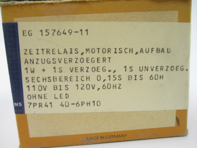 SIEMENS 7PR4140-6PH10 110/120 0.15S-60H NSMP
