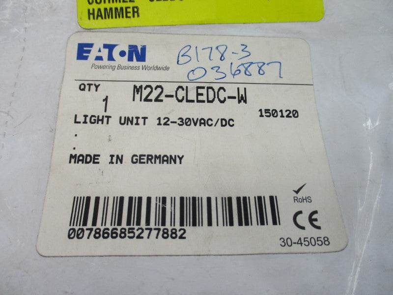 EATON M22-CLEDC-W 12-30VAC/DC NSMP