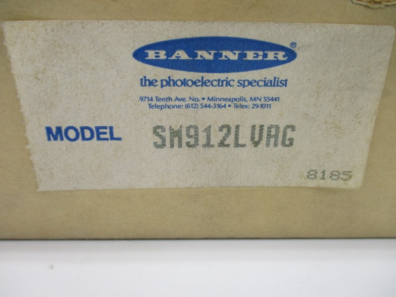 BANNER ENGINEERING SM912LVAG 8185 10-30VDC NSMP
