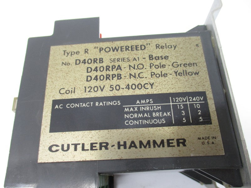 CUTLER HAMMER D40RB SER. A1 120V 5A UNMP