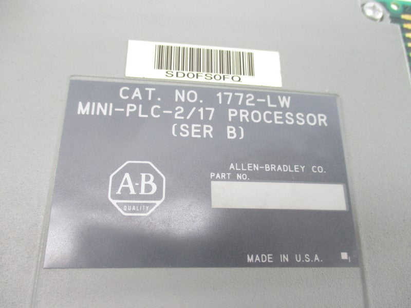 ALLEN BRADLEY 1772-LW SER. B F/W B (NO KEY) UNMP