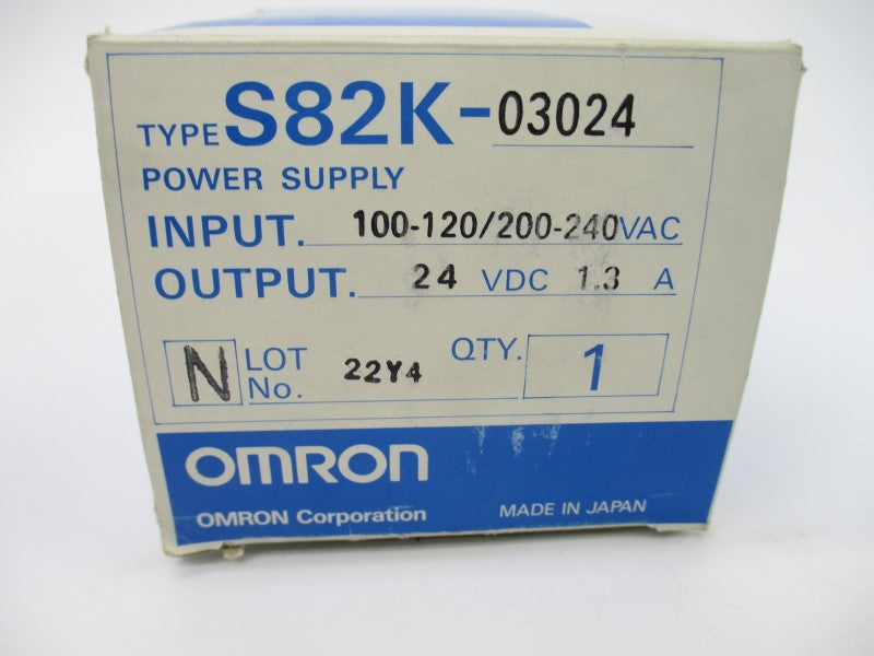 OMRON S82K-03024 100-120/200-240VAC 0.9/0.6A NSMP