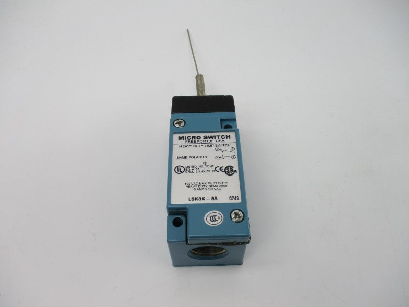 MICRO SWITCH LSK3K-8A 600VAC 10A NSMP