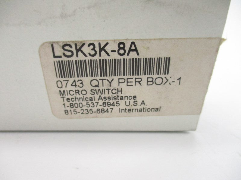 MICRO SWITCH LSK3K-8A 600VAC 10A NSMP
