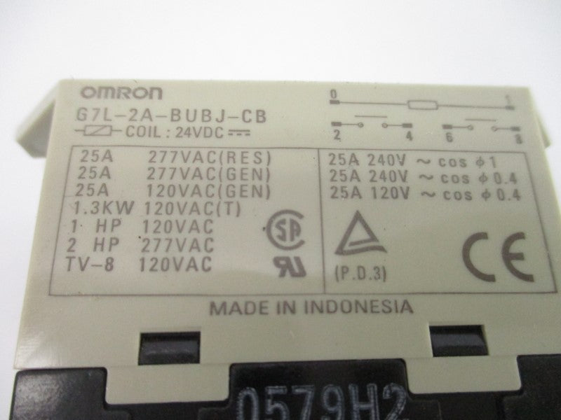 OMRON G7L-2A-BUBJ-CB 24VDC 25A (AS PICTURED) NSNP