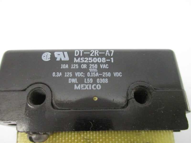 MICRO SWITCH DT-2R-A7 MS25008-1 250VAC 10A UNMP