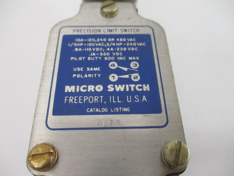 MICRO SWITCH 4LS1 600VAC 10A (GREY) NSNP