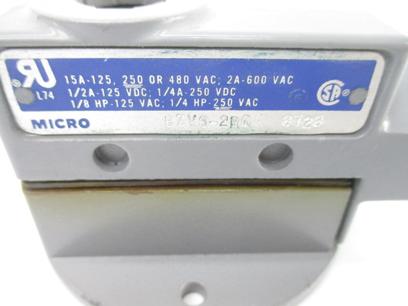 MICRO SWITCH BZV6-2RQ 600VAC 2A (GREY) NSNP