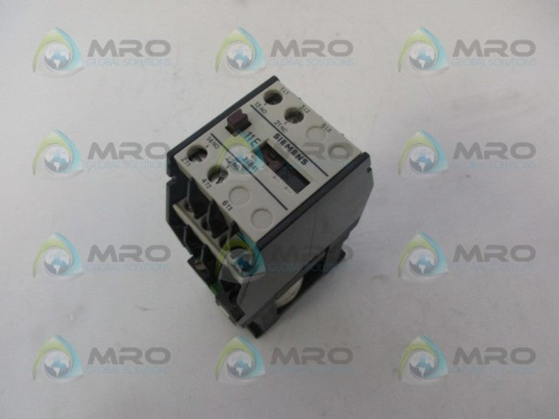 SIEMENS 3TB4112-0B CONTACTOR UNMP