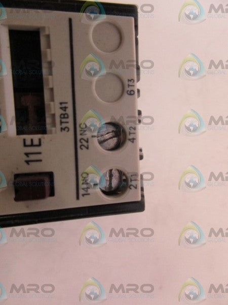 SIEMENS 3TB4112-0B CONTACTOR UNMP