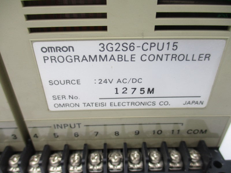 OMRON 3G2S6-CPU15 24VAC/DC UNMP