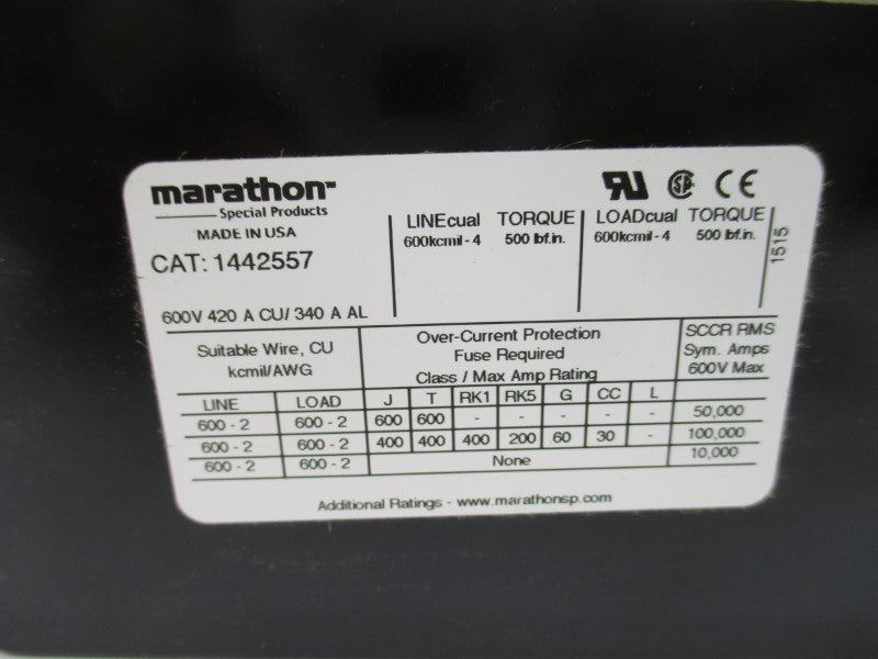 MARATHON 1442557 600V 420A NSNP