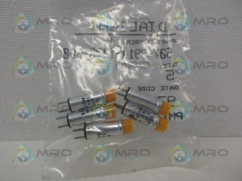 DIALIGHT 507-3914-1473-600 PK OF 5 AMBER INCANDESCENT LAMP NSMP