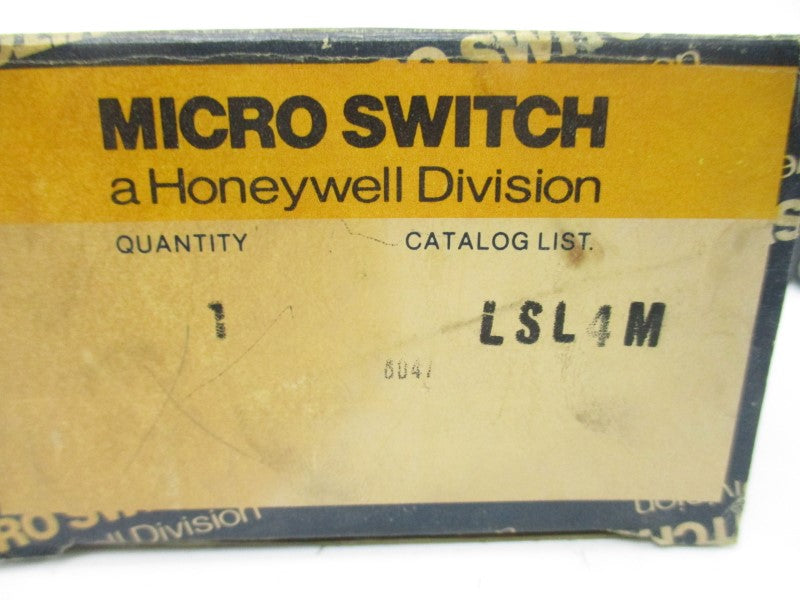 MICRO SWITCH LSL4M 600VAC 10A NSMP
