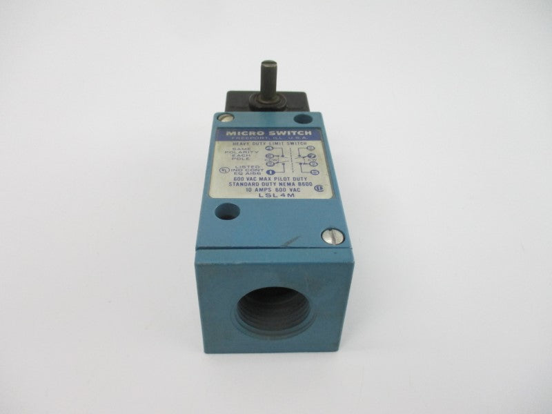 MICRO SWITCH LSL4M 600VAC 10A NSNP