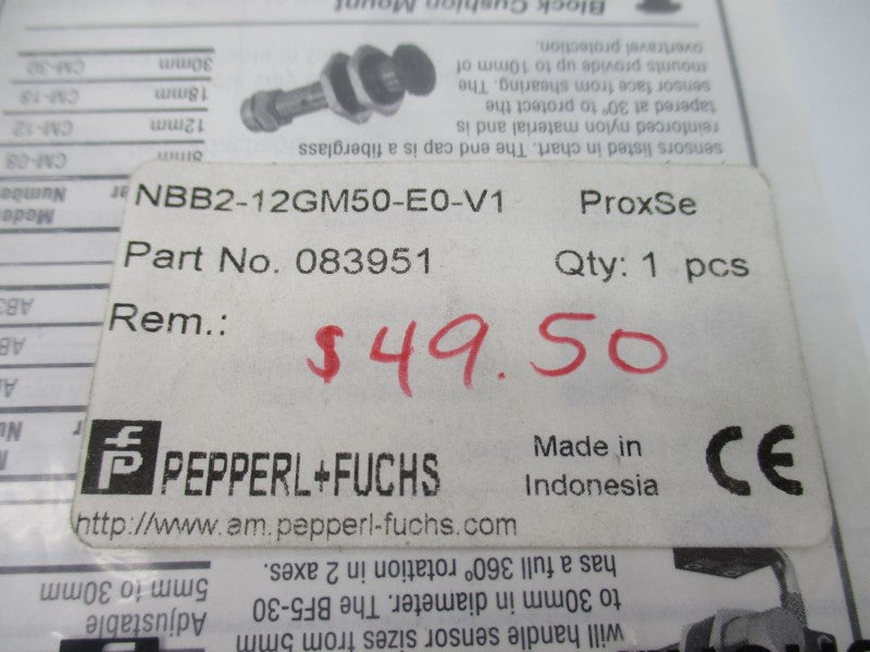 PEPPERL+FUCHS NBB2-12GM50-E0-V1 083951 NSMP