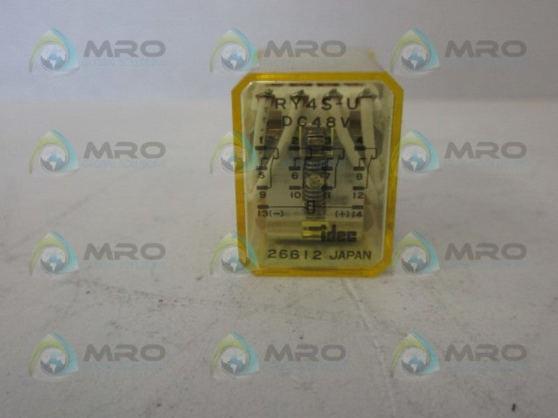 IDEC RY45-U DC48V RELAY UNMP