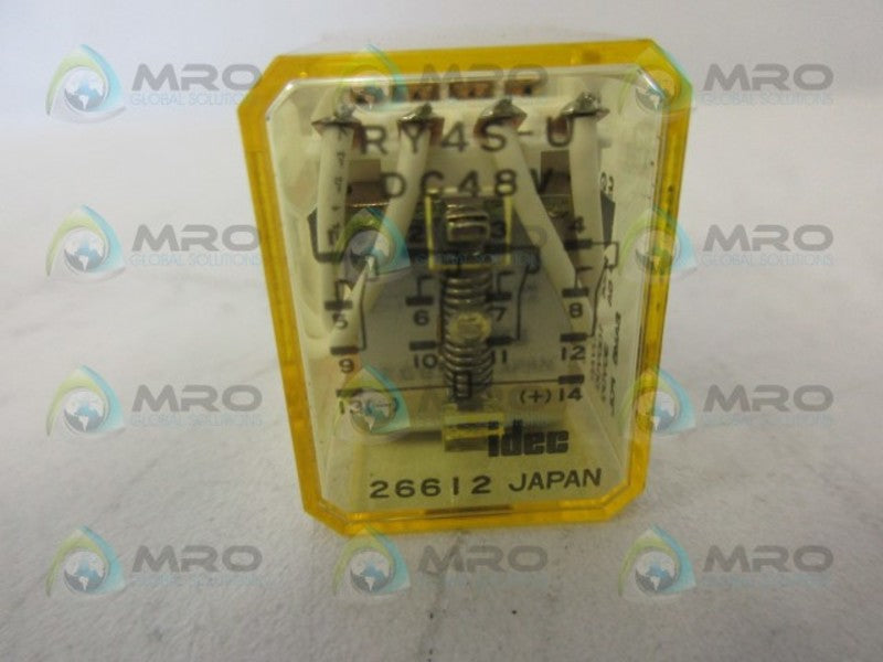 IDEC RY45-U DC48V RELAY UNMP