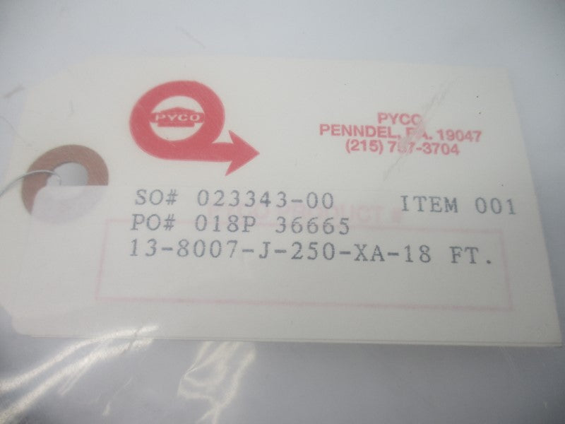 PYCO 13-8007-J-250-XA-18FT NSMP
