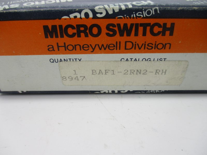 MICRO SWITCH BAF1-2RN2-RH 480VAC 20A (GREY) NSMP