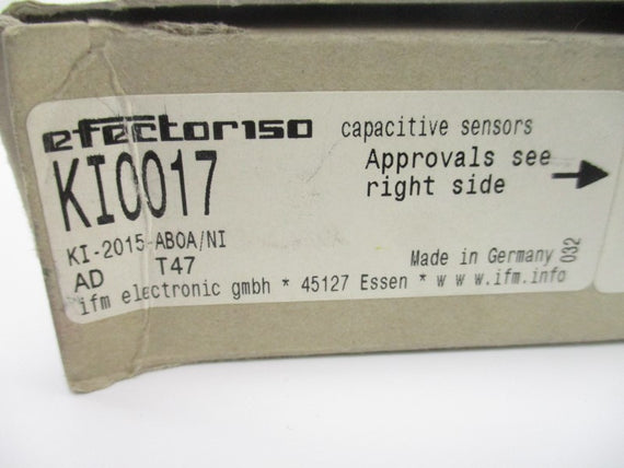 IFM EFECTOR KI0017 KI-2015-ABOA/NI 20-250VAC/DC NSMP