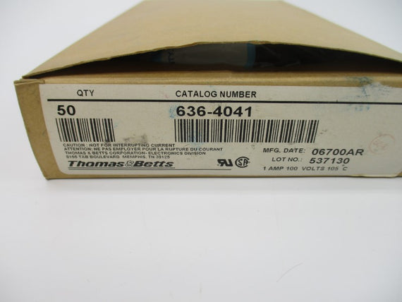 THOMAS&BETTS 636-4041 100V 1A (PGK OF 50) NSMP