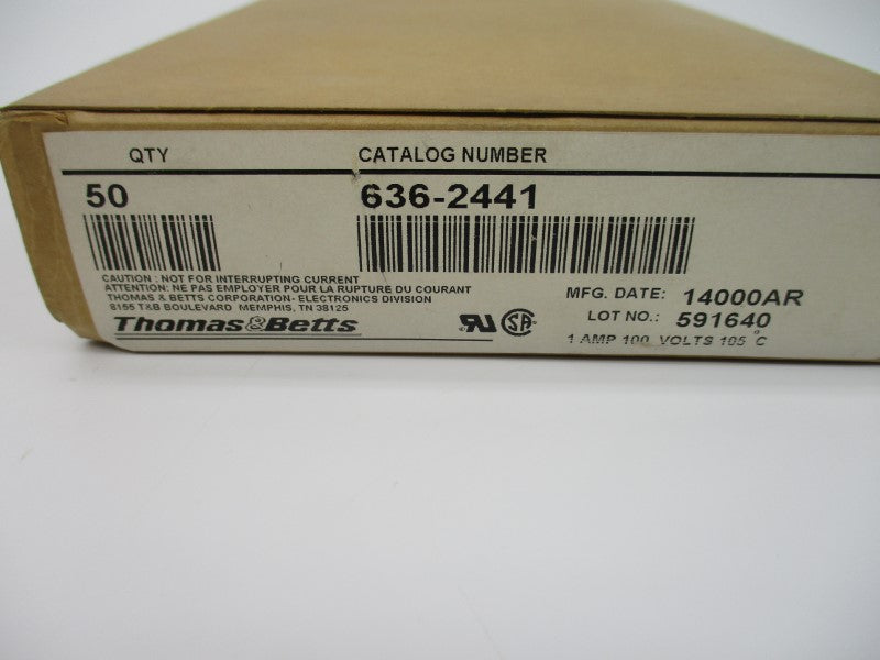 THOMAS&BETTS 636-2441 100V 1A (PKG OF 50) NSMP