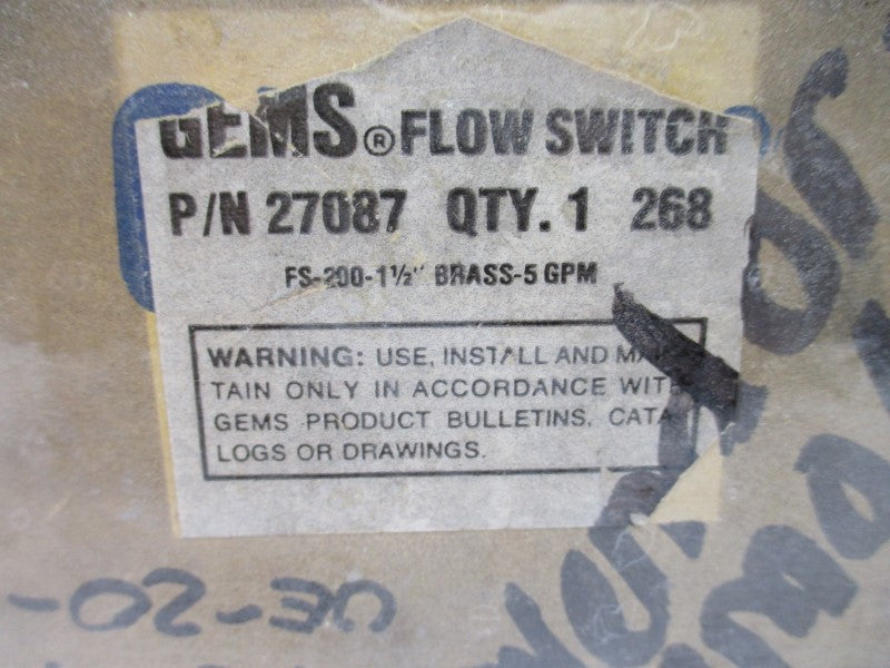GEMS 27087 50-240VAC 1-1/2" NSMP