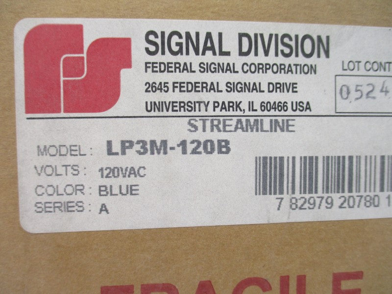 INDUSTRIAL SPARE PART LP3M-120B SER. A 120VAC 0.10A NSMP