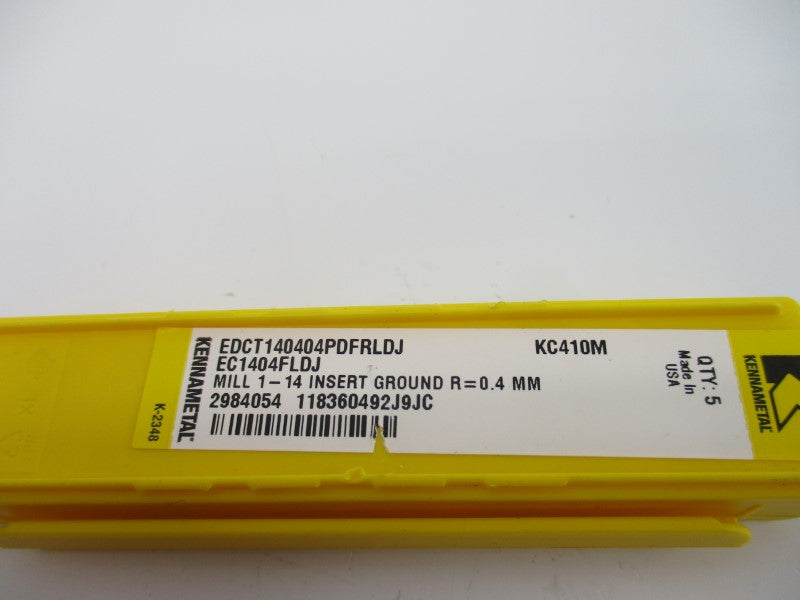 KENNAMETAL 2984054 KC410M (PKG OF 5) NSFS