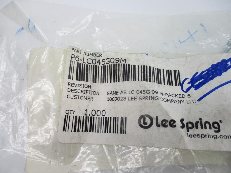 LEE SPRING P6-LC045G09M (PKG OF 6) NSMP